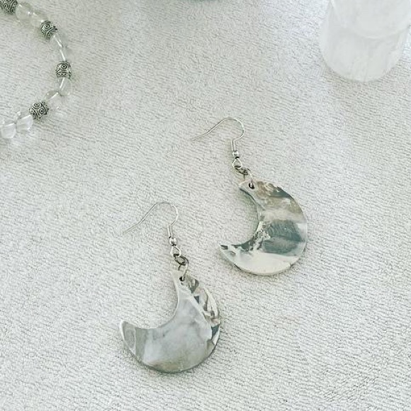 Jewelry - Faux Marble Polymer Clay Earrings